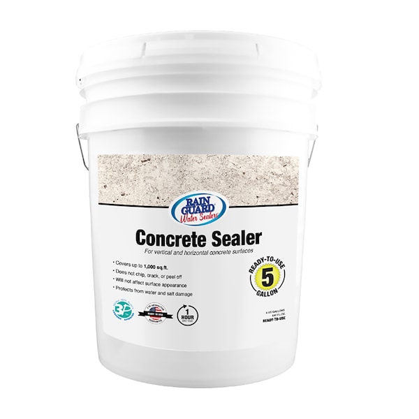 Rainguard Brands 5 Gal. Concrete Sealer, Natural Finish, Clear SP4005